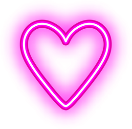 Pink Neon Heart